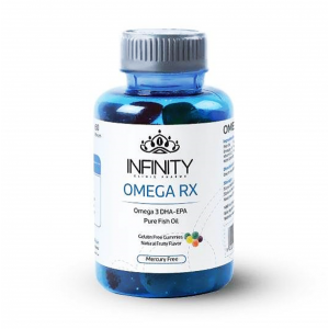 OMEGA RX jelly candy ( omega-3 FISH OIL + EPA + DHA  + VITAMIN D + VITAMIN C) 60 PIECES